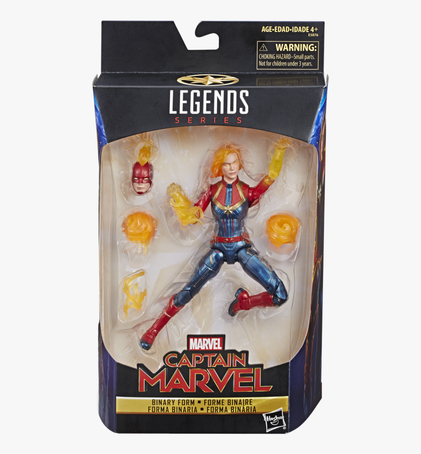Hasbro Marvel Legends 6″ Captain Marvel Movie Binary - Captain Marvel Binary Marvel Legends, HD Png Download, Free Download