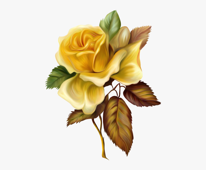 Oil Painting Flowers Png, Transparent Png, Free Download