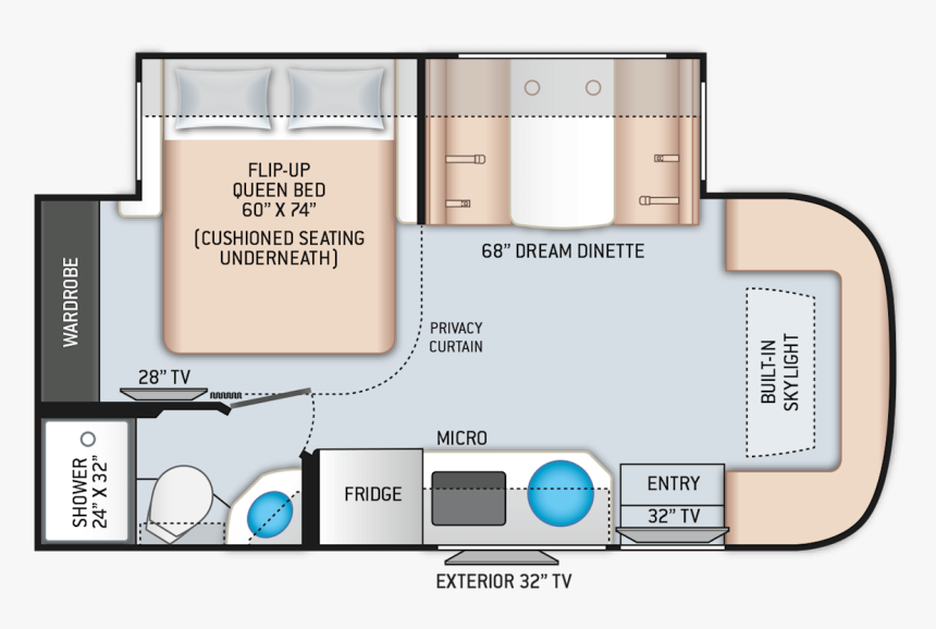 Thor Gemini Floor Plans, HD Png Download, Free Download