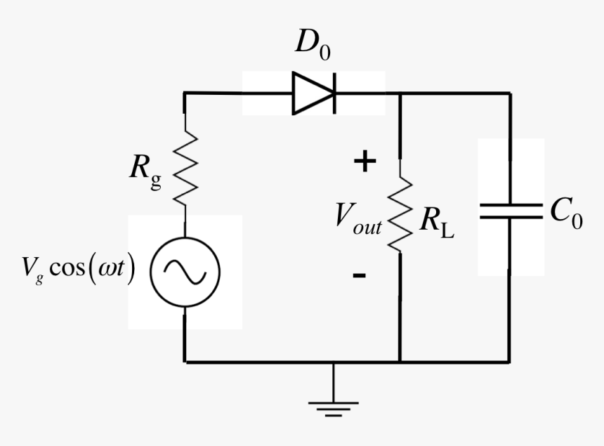 Circuit - Ac To Dc Using Diode, HD Png Download, Free Download