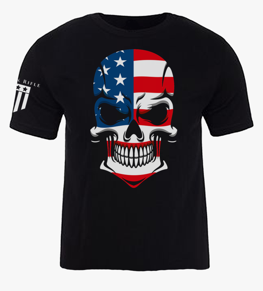 American Skull Flag Patriotic, HD Png Download, Free Download