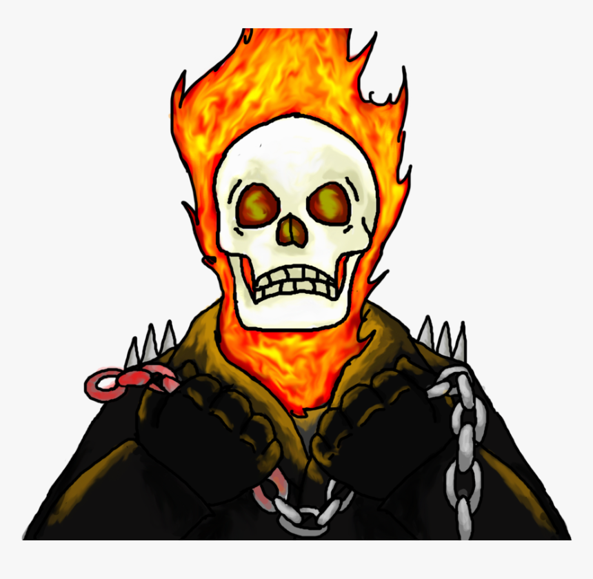 Drawing Marker Ghost Rider Clip Art Free - Ghost Rider Clip Art, HD Png Download, Free Download