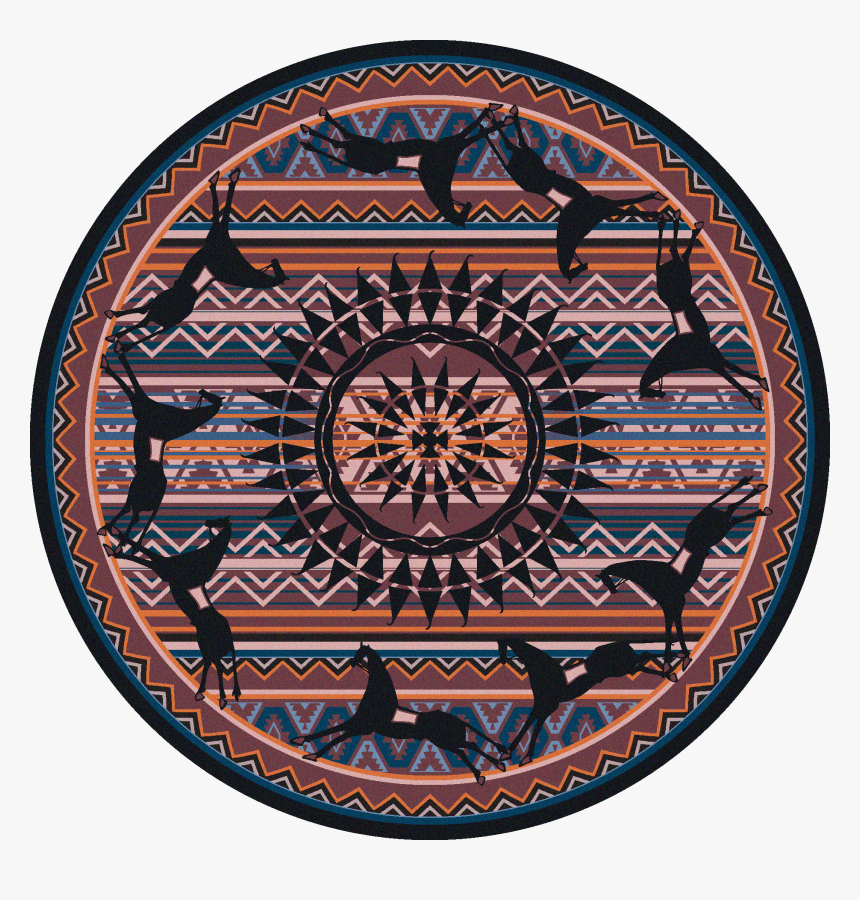 Ghost Rider Plum 8ft Round Rug - Circle, HD Png Download, Free Download