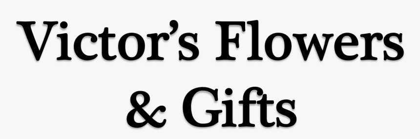 Victor"s Flowers & Gifts - Black-and-white, HD Png Download, Free Download