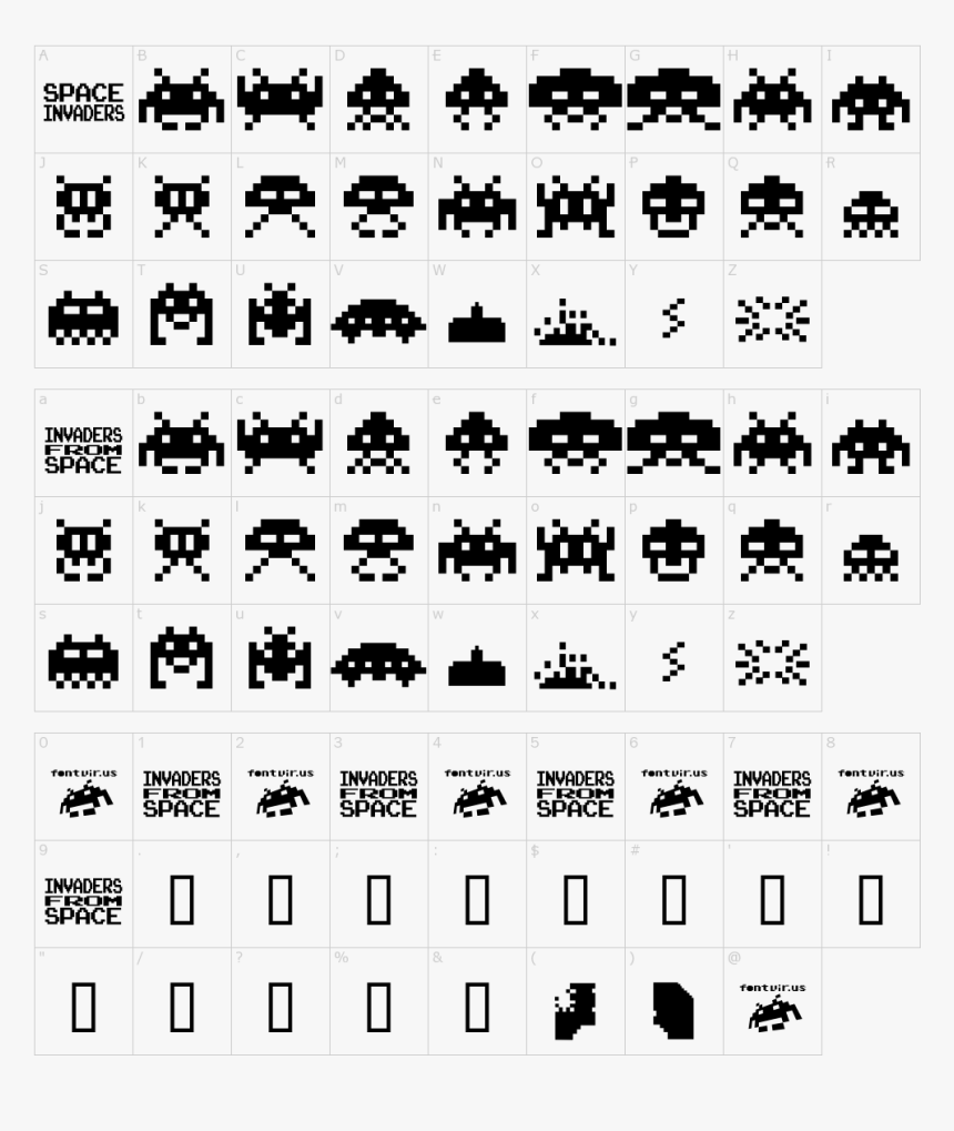 Space Invaders Sprites Png, Transparent Png, Free Download