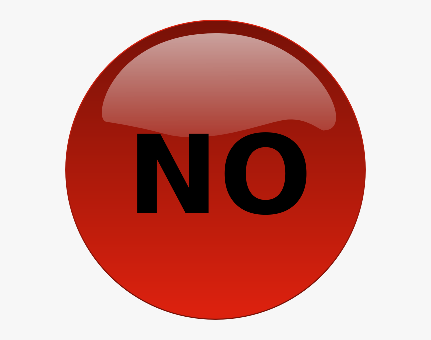 No Button Svg Clip Arts - No Button Icon, HD Png Download, Free Download