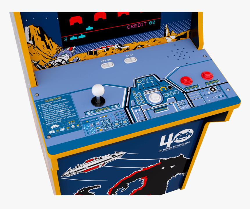 Space Invaders Arcade Cabinet"
 Class="lazyload Lazyload - Space Invaders Arcade 1up, HD Png Download, Free Download
