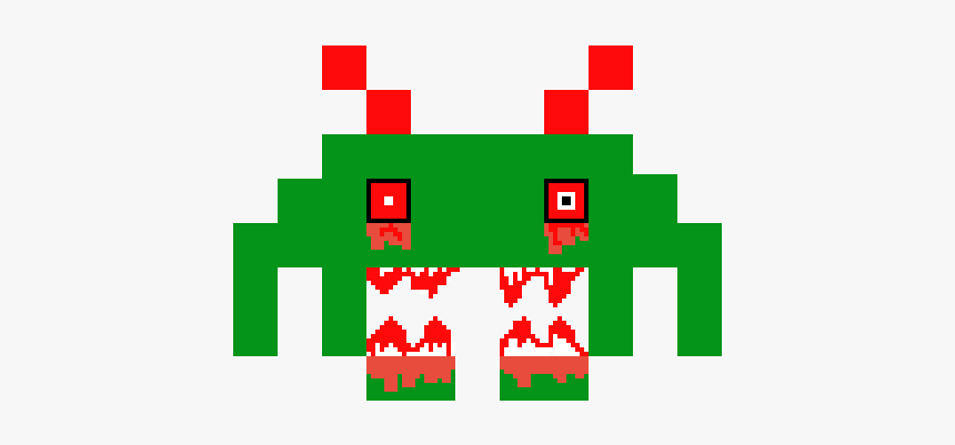 Space Invaders Alien Png, Transparent Png, Free Download