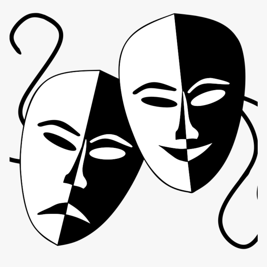 Transparent Theater Masks Png - Comedy And Tragedy Masks Png, Png Download, Free Download