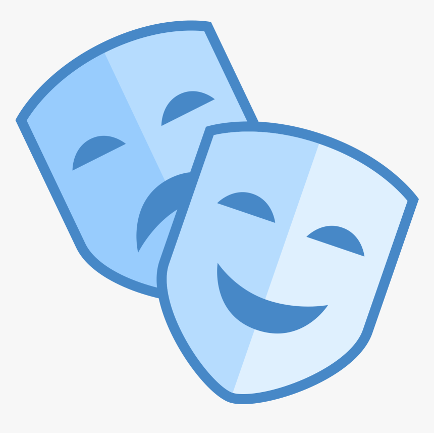 Theatre Clipart Mask Icon - Theatre Masks Icon Png, Transparent Png, Free Download