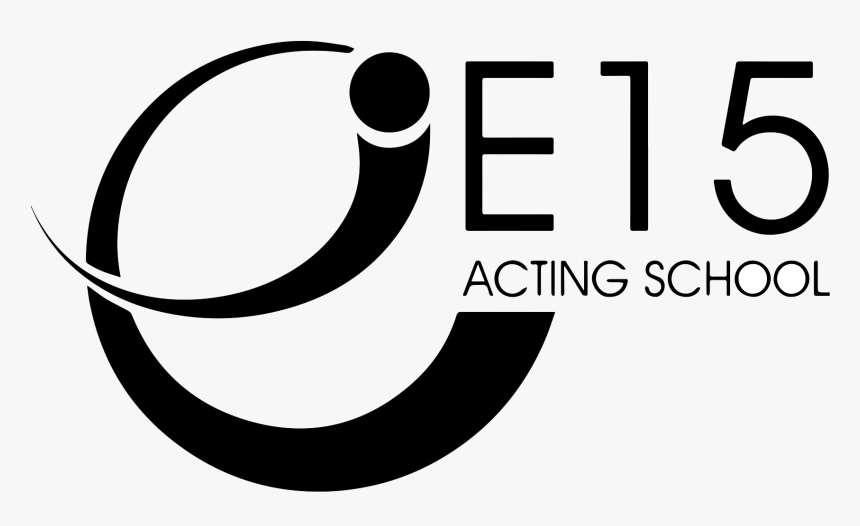 East 15 Acting School Logo In Black And White - East 15 Acting School, HD Png Download, Free Download