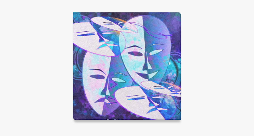 Abstract Theatre Masks Design - Multiplicidad De Yoes Psicologicos, HD Png Download, Free Download