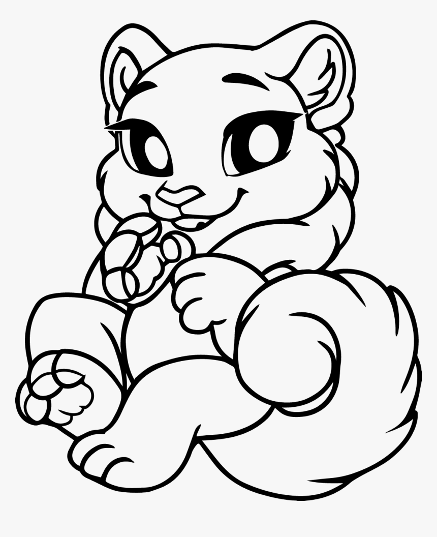 Chibi Big Cat - Cartoon, HD Png Download, Free Download