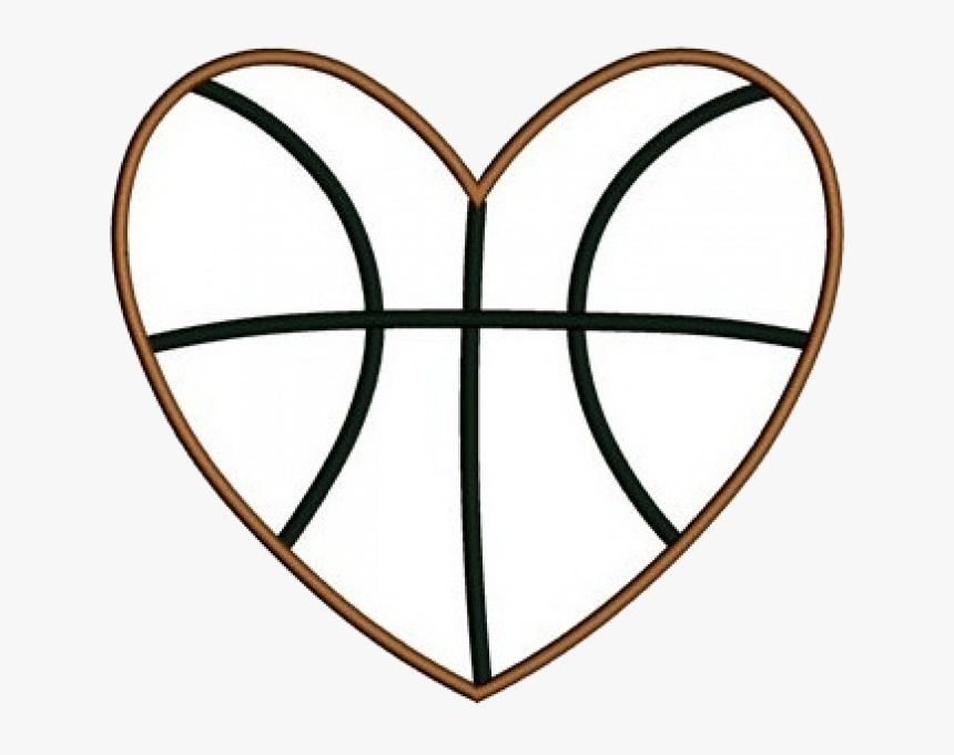 Download Basketball Heart Black And White Great Free Transparent Heart Shaped Basketball Heart Clipart Hd Png Download Kindpng