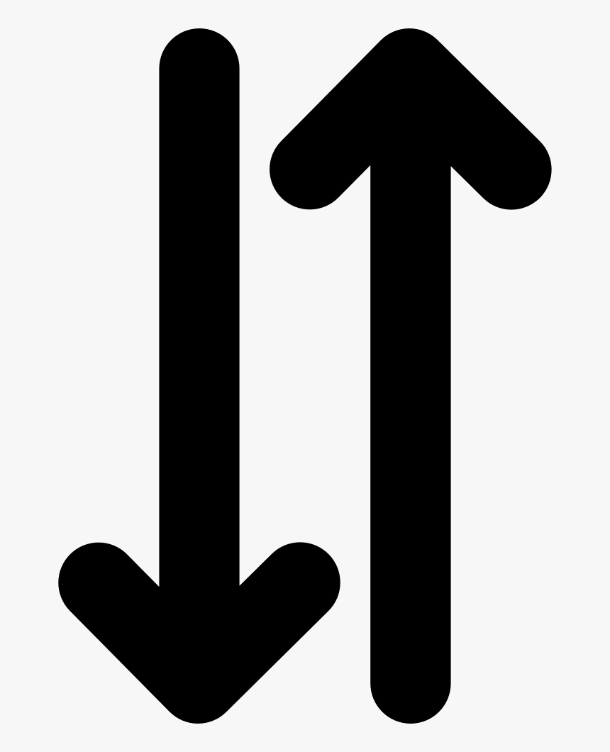 Transparent Up And Down Arrows Png - Two Opposite Arrows Icon, Png Download, Free Download