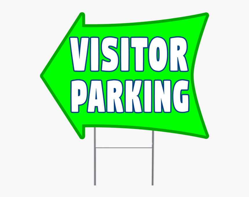 Visitor Parking 2 Sided Arrow Yard Sign, HD Png Download, Free Download