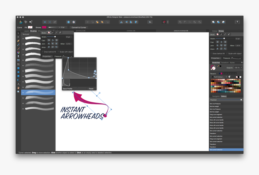Affinity Designer Arrow Lines, HD Png Download, Free Download