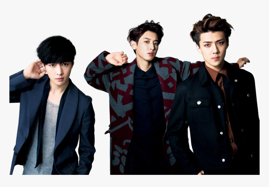 Chanyeol Sehun Png - Exo Lay Sehun And Chanyeol, Transparent Png, Free Download