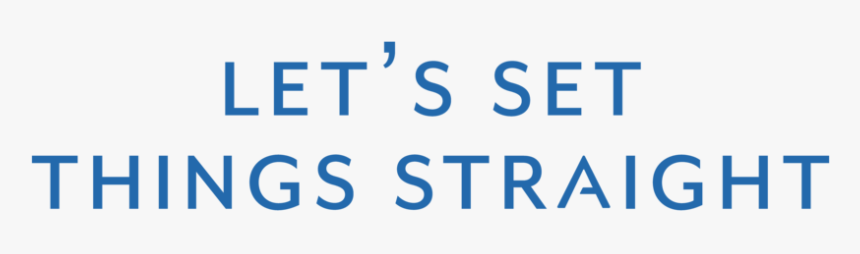 Let’s Set Things Straight - Electric Blue, HD Png Download, Free Download