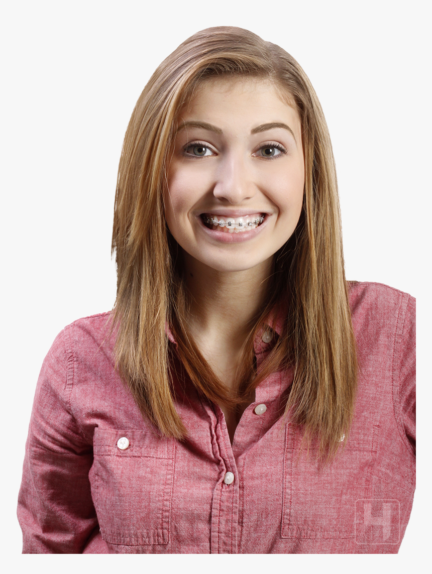 Kidds On Park - Girl With Braces Png, Transparent Png, Free Download