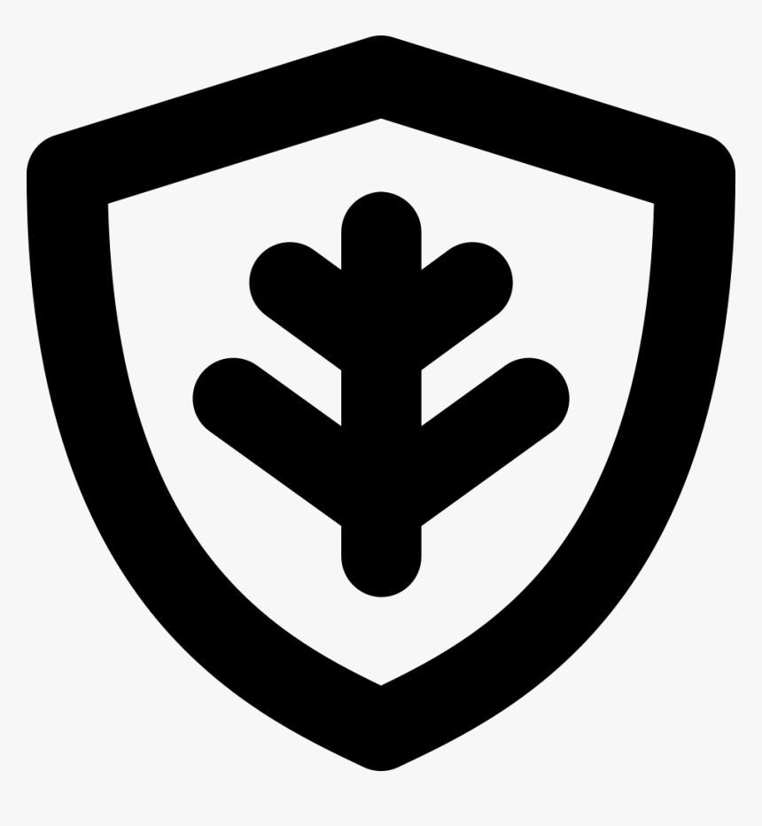 Shield With Twig - Shield, HD Png Download, Free Download
