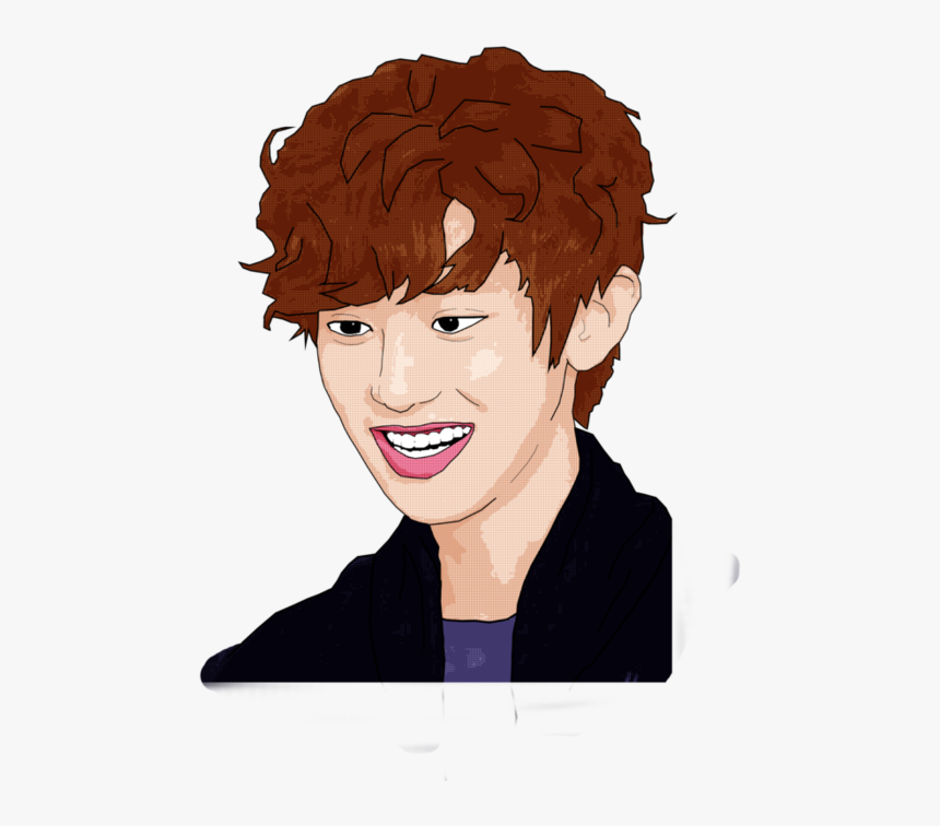 Exo Drawing Chanyeol - Cartoon, HD Png Download, Free Download