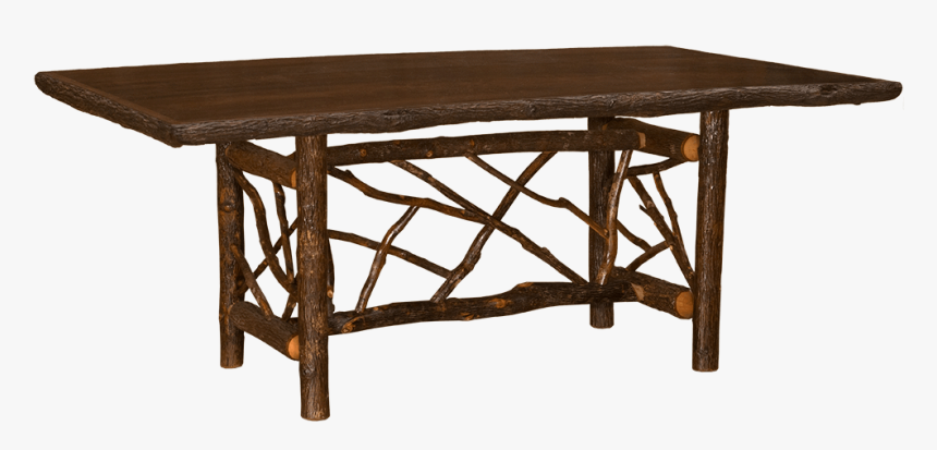 Hickory Twig Log Dining Table - Dining Room, HD Png Download, Free Download