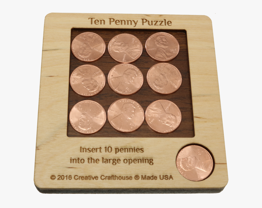 10 Penny Puzzle - Make Ten Penny Puzzle, HD Png Download, Free Download