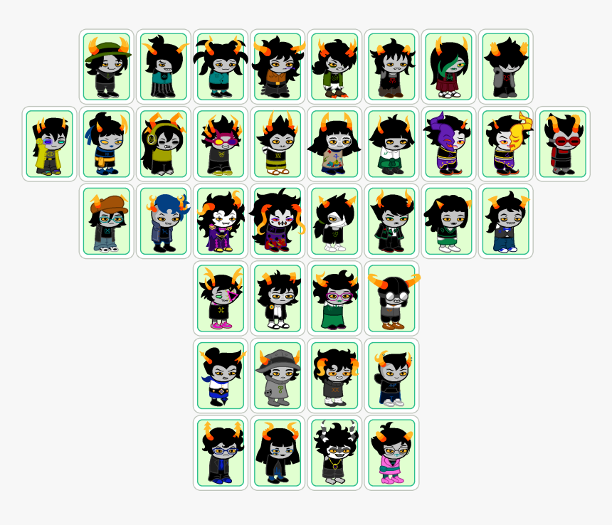 Every Troll Call Traditional - All Homestuck Character Sprites, HD Png Download, Free Download