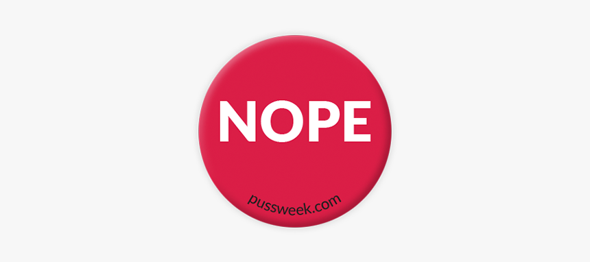 Nope - Collar Pin - Circle, HD Png Download, Free Download