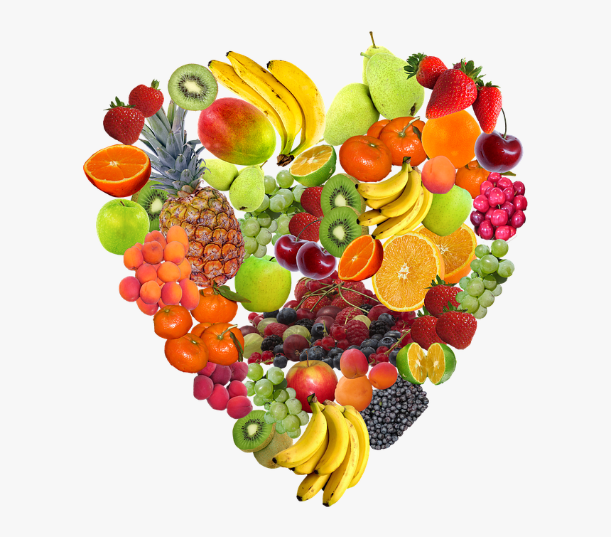 Heart, Fruit, Isolated, Healthy, Eat, Fruits, Vitamins - Healthy Food Transparent, HD Png Download, Free Download