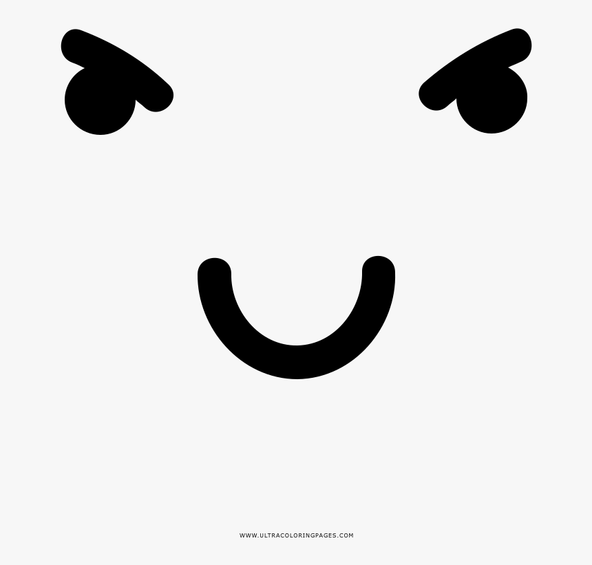 Evil Face Coloring Page - Evil Face Transparent, HD Png Download, Free Download