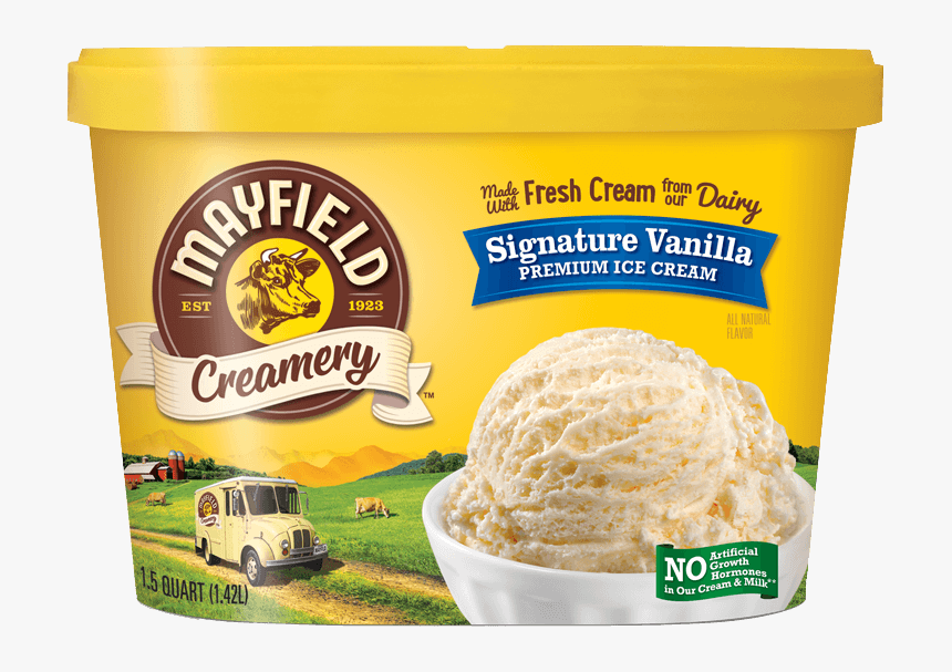 Signature Vanilla - Sea Salt Caramel Cheesecake Ice Cream, HD Png Download, Free Download