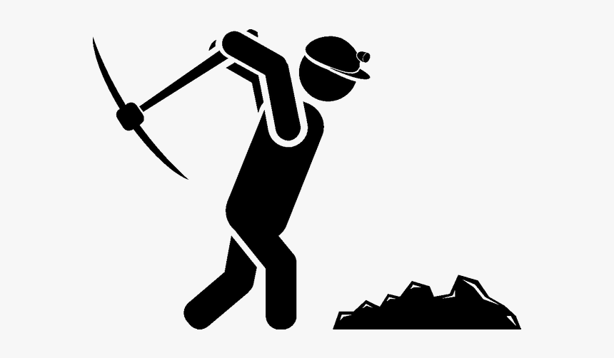 Coal Png Download - Coal Mining Stick Figures, Transparent Png, Free Download