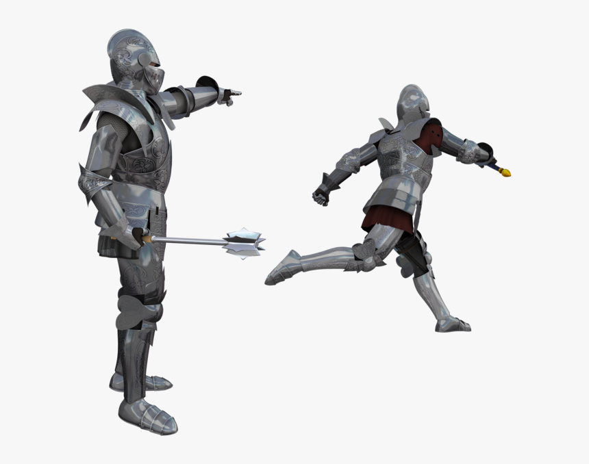 Knight Plate Armour Lance Battle - Knight In Battle Png, Transparent Png, Free Download