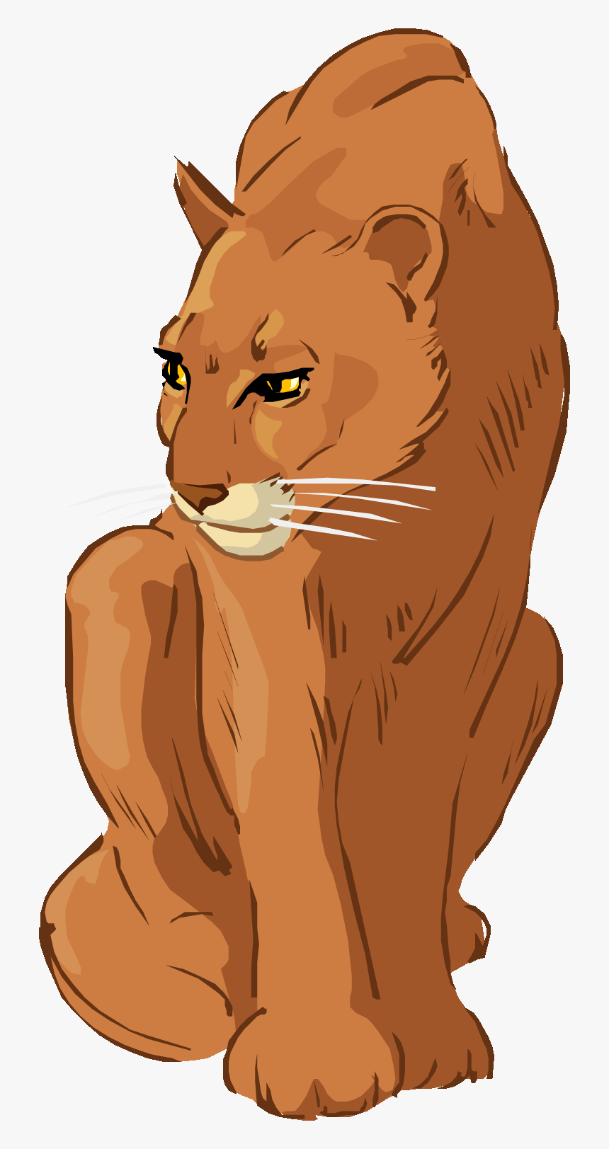 Free Lion Clipart - Lioness Clipart Png, Transparent Png, Free Download