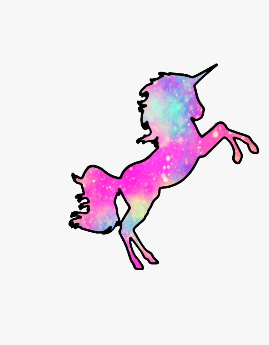 #ftestickers @mpink88 #glitter #sparkle #galaxy #unicorns - Magical Unicorn Unicorn Galaxy, HD Png Download, Free Download