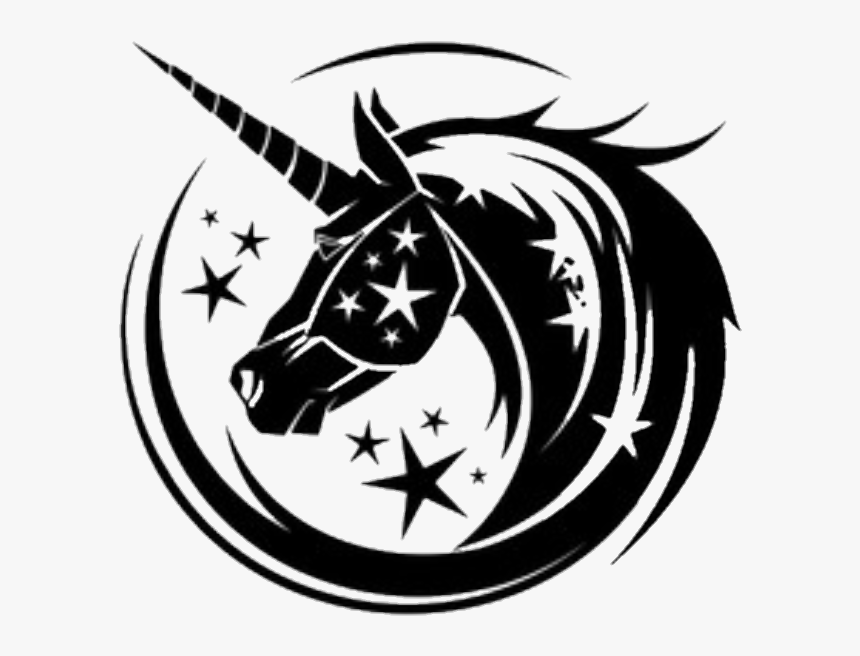 #unicorns #unicorn #black - Vector Horse, HD Png Download, Free Download