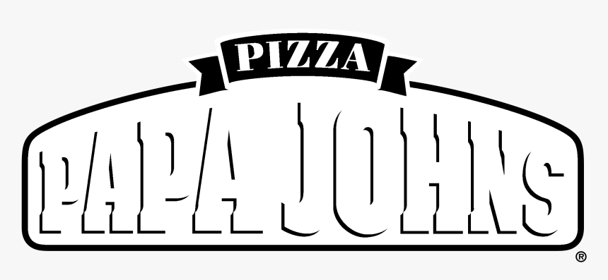 Papa John"s Pizza Logo Black And White - Papa Johns, HD Png Download, Free Download