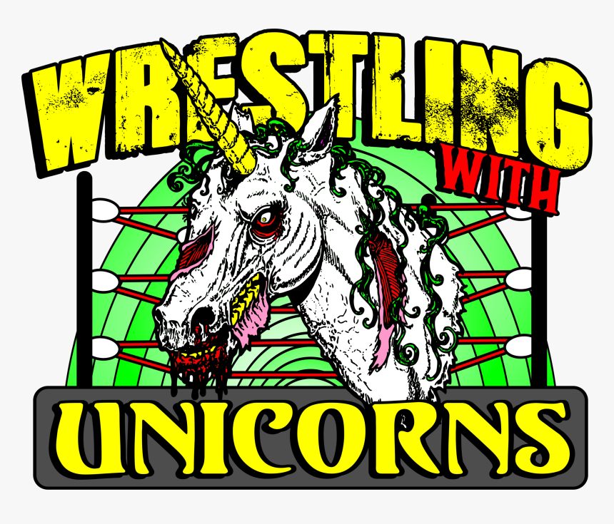 Wrestling With Unicorns2 - Cartoon, HD Png Download, Free Download