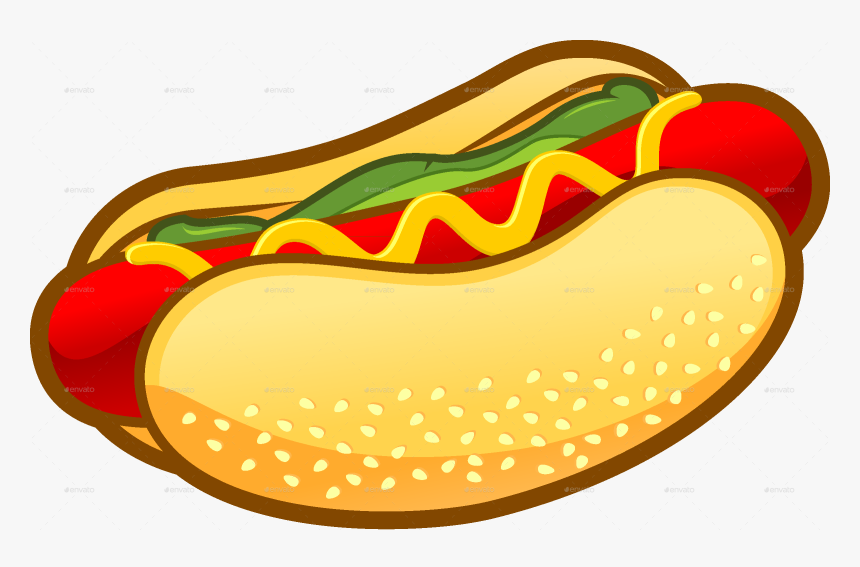 50 Hot Dogs Fast Food Clipart Images - Hot Dog Clipart Transparent Background, HD Png Download, Free Download