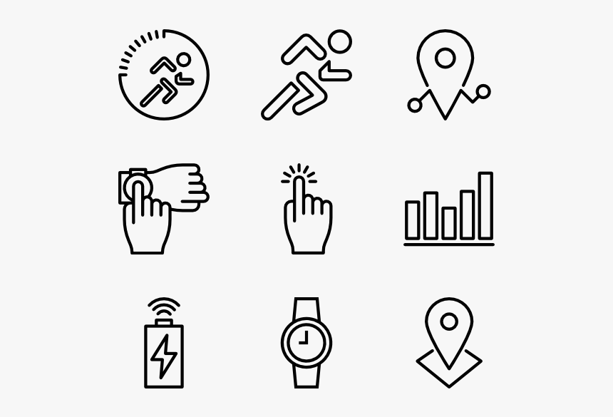 Smart Watch - Smartwatch Icons, HD Png Download, Free Download