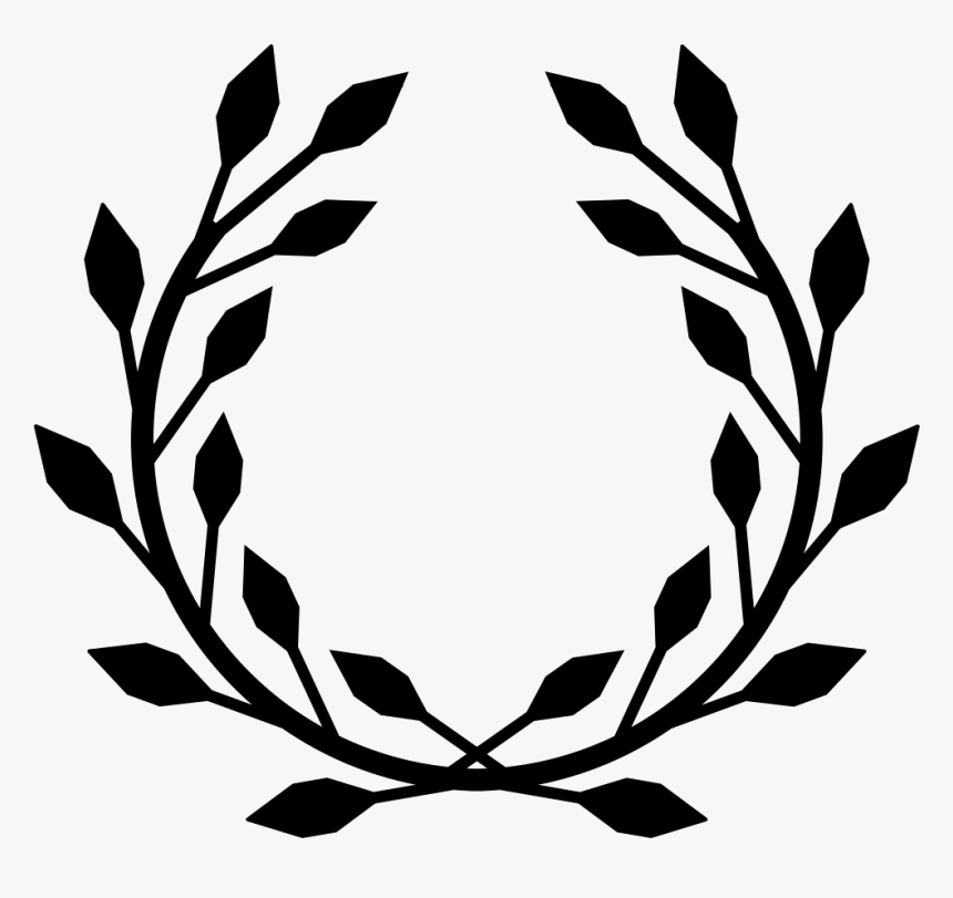 Png Icon Download Onlinewebfonts Com Comments - Fig Leaf Wreath Clipart Black And White, Transparent Png, Free Download