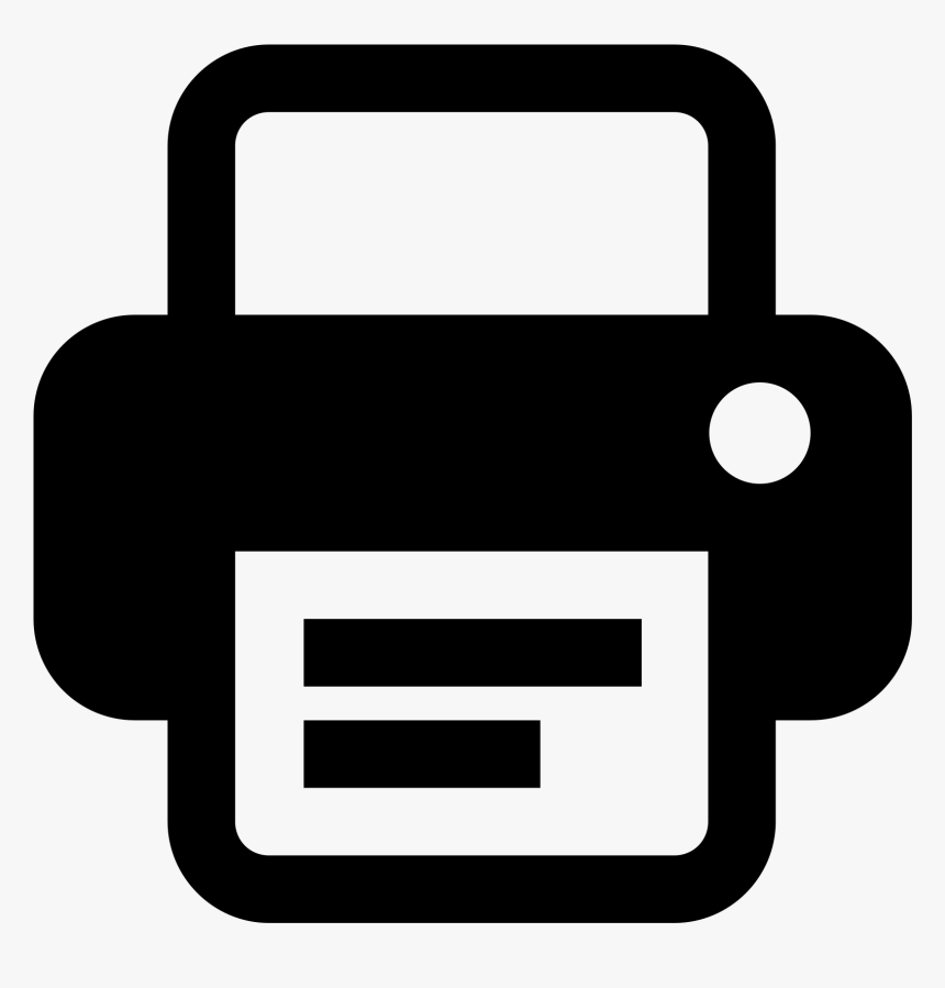 Printer Icon Png, Transparent Png, Free Download