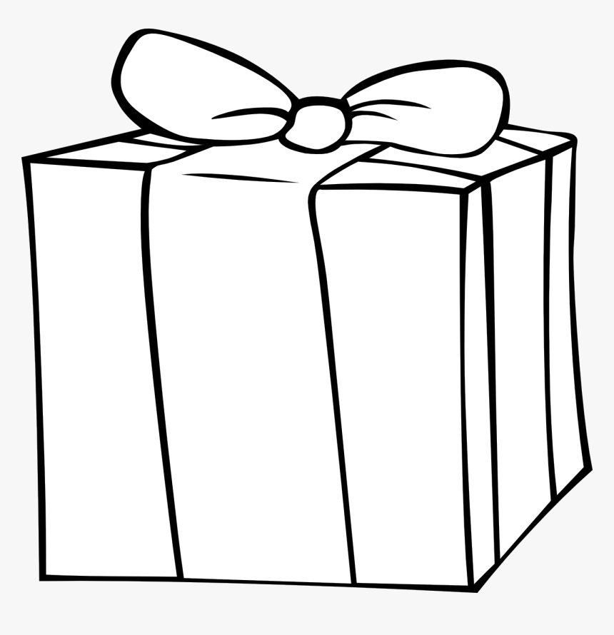 Present Clipart Png - Black And White Present Clipart, Transparent Png, Free Download