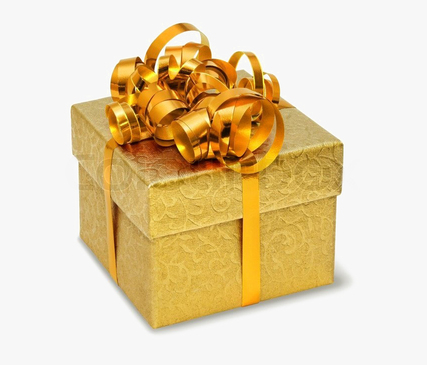 Present Png Image Background - Gold Gifts Transparent Background, Png Download, Free Download