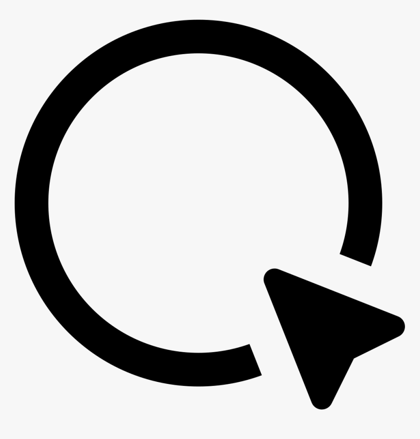 Circle And Cursor Arrow - Circle Cursor, HD Png Download, Free Download