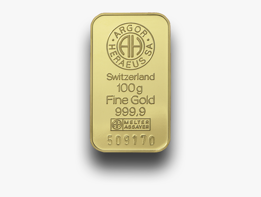 Argor Goldbar 100 G - 50 G Gold Bar, HD Png Download, Free Download