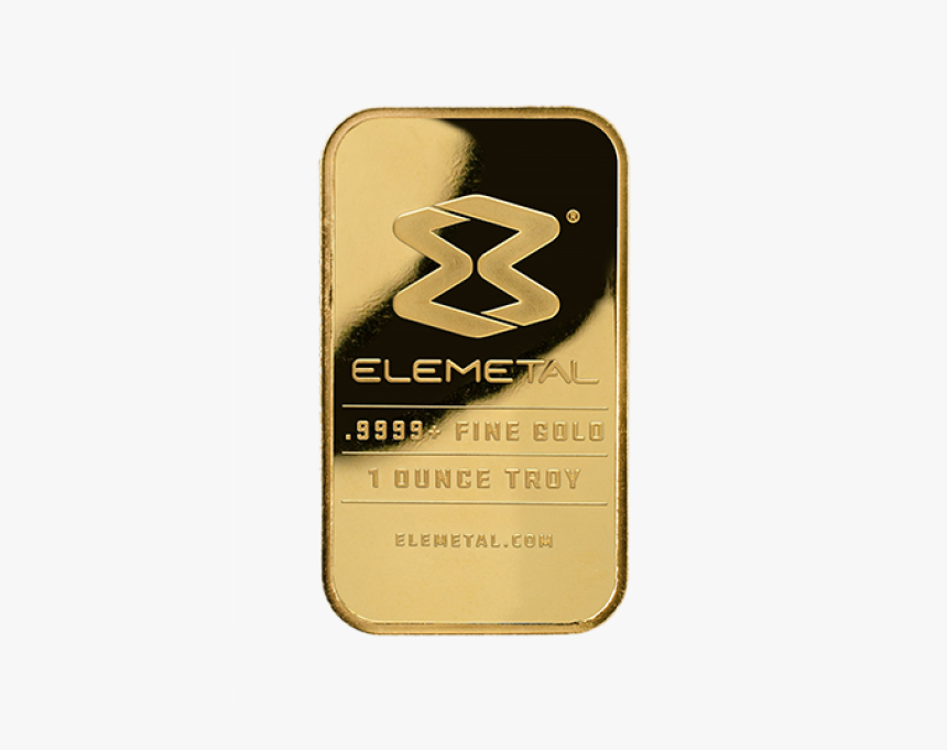 1 Oz Elemetal Gold Bar Front - Label, HD Png Download, Free Download