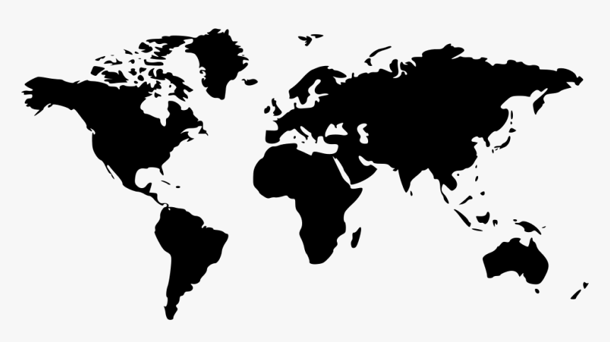 World - World Map Silhouette Free, HD Png Download, Free Download